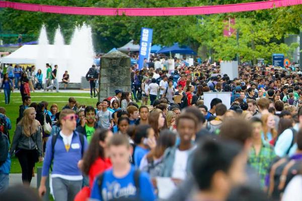 Imagine UBC orientation on the Vancouver campus