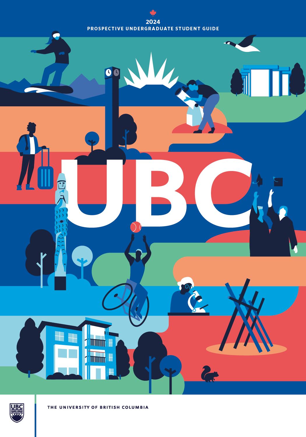 Illustrated cover of the 2024 UBC Prospective Undergraduate Student Guide