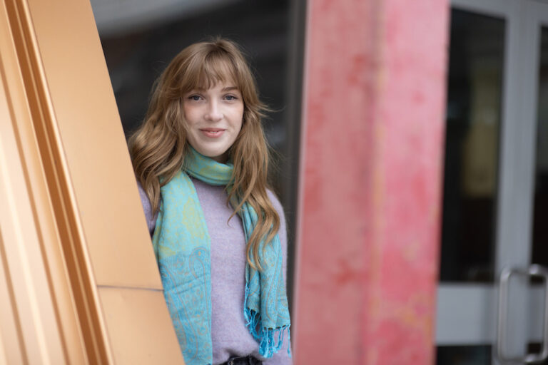 Sophie H. on the Okanagan campus