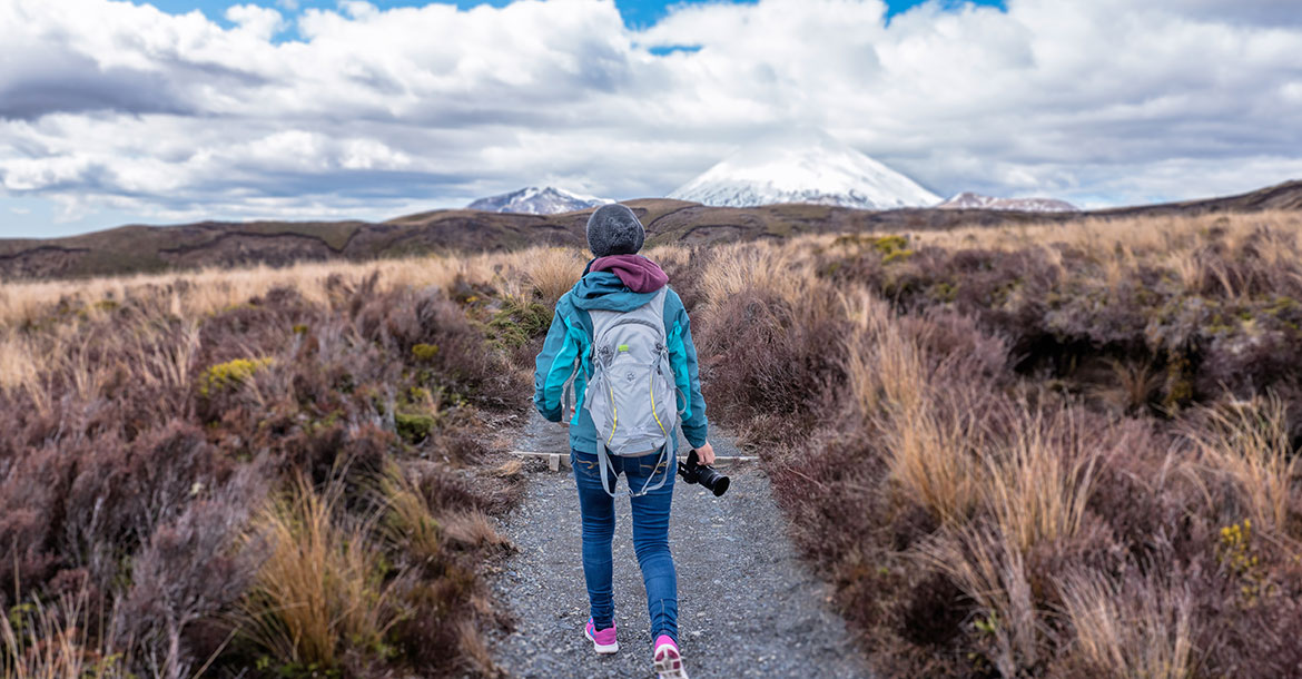 Go Global student hiking